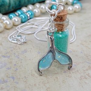 Closet Closing! Mermaid Tail Pixie Bottle Necklace